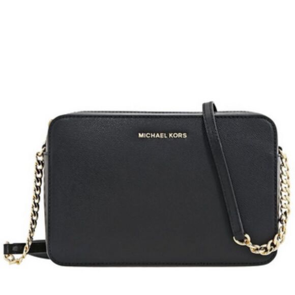 Michael Kors Leather Jet Set East West Crossbody - Picture 1 of 7